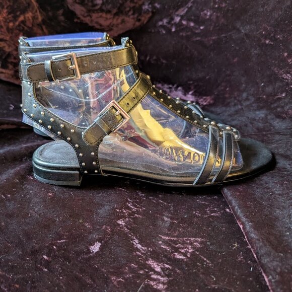 NEW Studded Gladiator Sandals, sz 8, Caged, Aerosoles - Picture 4 of 15